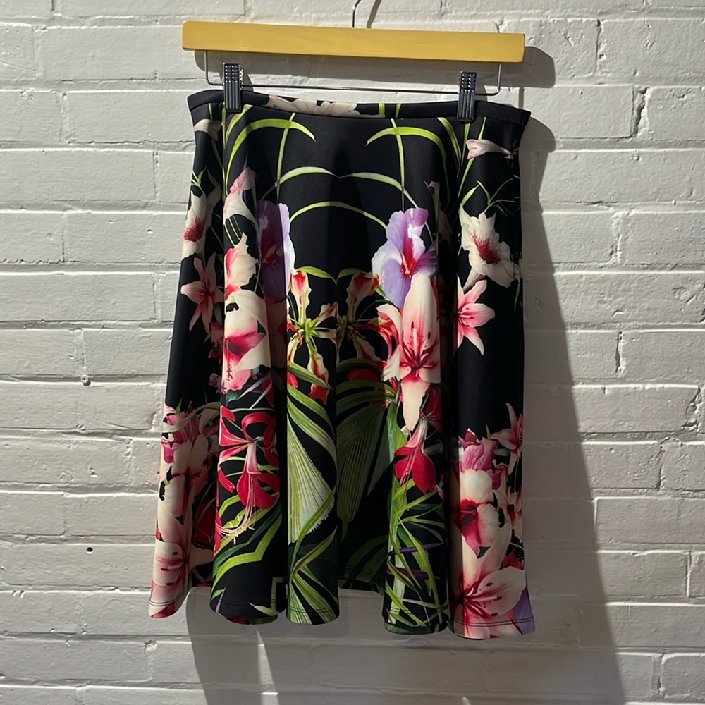 Ted Baker London Floral Black Skirt